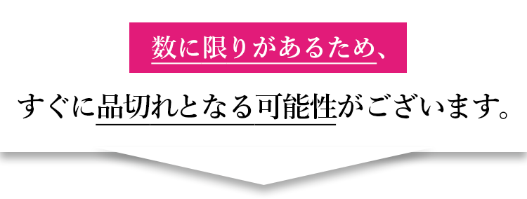 数に限りがあるため、すぐに品切れとなる可能性がございます。